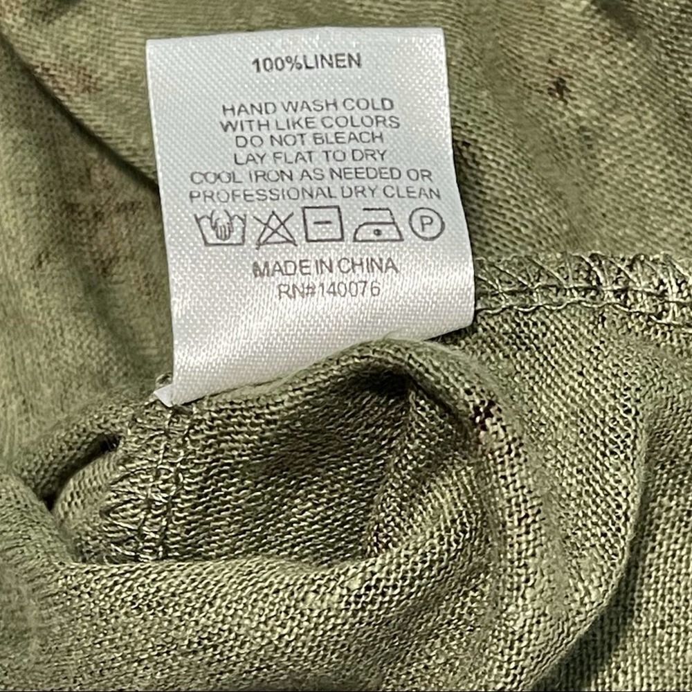 Generation Love Valentina Long Sleeve Lace Up Tee Star Print Green Extra Small - Picture 9 of 12